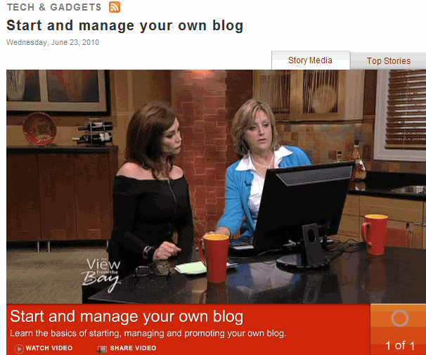 Social Media Badges, Profiles and Camera and Youtube blogging