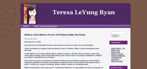 The immigrant experience, Teresa LeYung Ryan